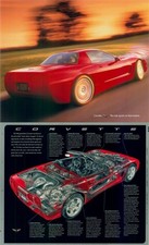 1998 C5 Corvette Dealer Advertising Poster Cut-a-Way Promo GM OEM part Z06