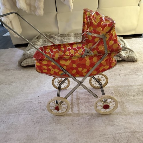 Vintage retro doll carriage - vintage,