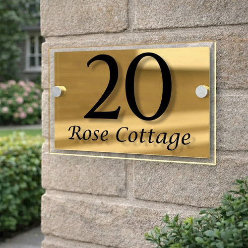 Personalised door number - personalised,