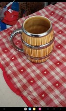 WADE Brown Barrel Tankard Mug