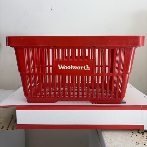 Vintage red woolworth dept - red,