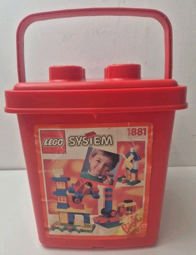 Lego storage tub stud red - 4,