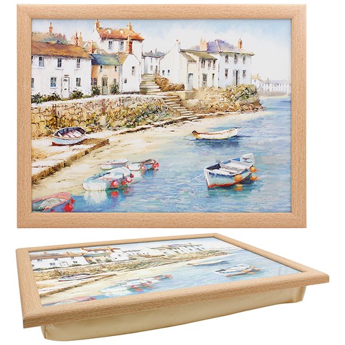 Laptray harbour town cushioned - harbour,