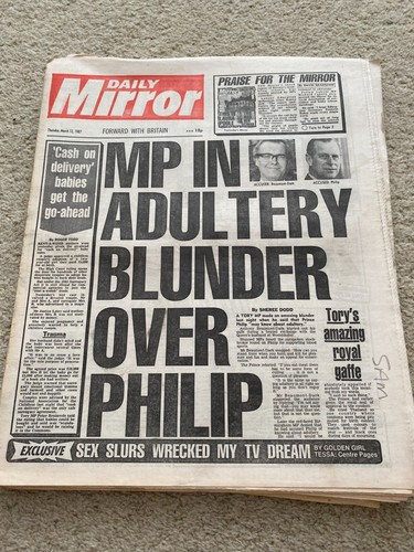 Daily mirror newspaper - mirror, 12th