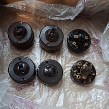 6 X Vintage Bakelite/Ceramic