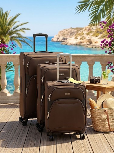 3pcs coffee luggage set - 3pcs,
