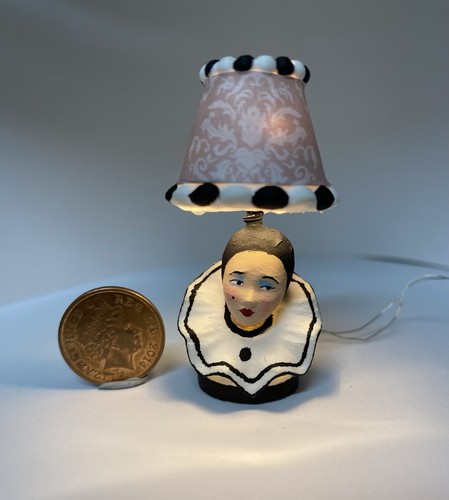 12th scale pierrot lamp ooak - 12th,