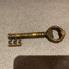 Vintage Brass Corkscrew Key