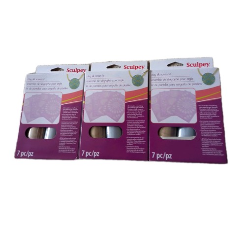 Sculpy clay silk screen - clay,