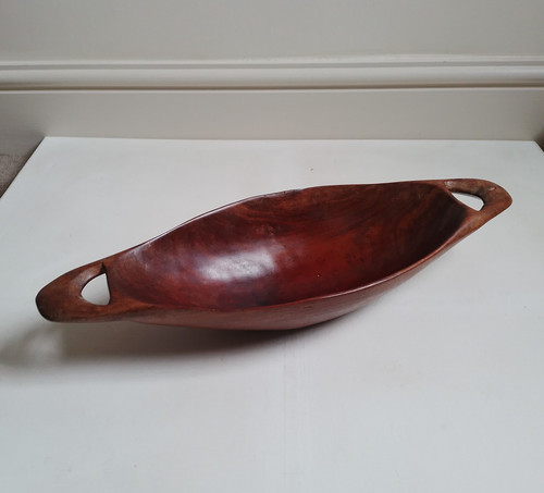Primitive carved wooden dough - primitive,