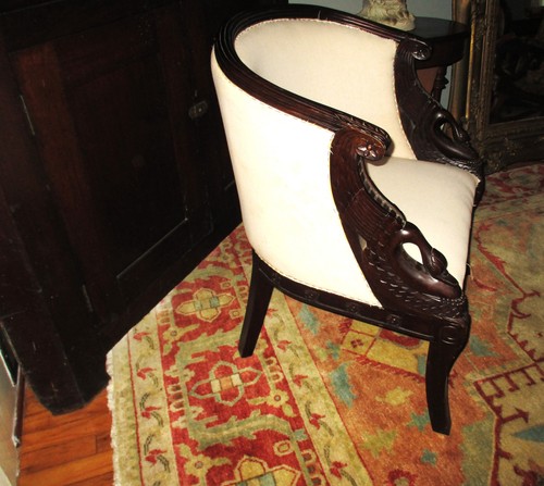 Vintage hand carved mahogany - vintage,