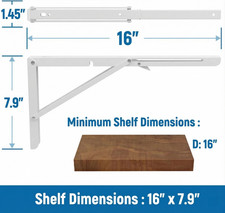 Folding shelf bracket 10x - bracket, 2-10x