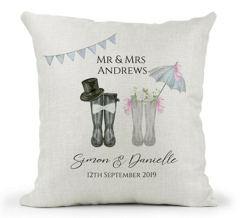 Personalised cushion wedding - personalised,