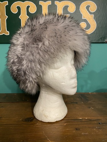 Vintage grey real sheepskin - real,