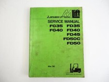 1990 Mitsubishi MLift FG FD 35 40 45 50C Lift Trucks Service Manual