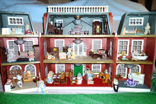 Sylvanian Families Grand Regency Hotel, Furnished, staff/guests 18 Figures  SALE