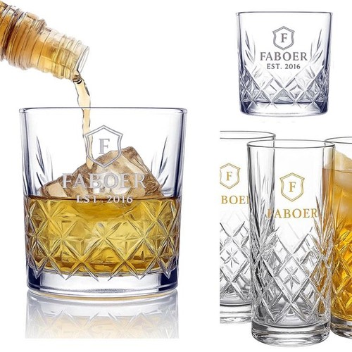 Whisky glasses 300ml - 4,