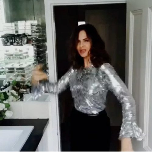 Topshop trinny silver sequin - silver,