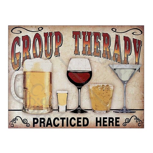 Metal tin sign plaque - tin, group