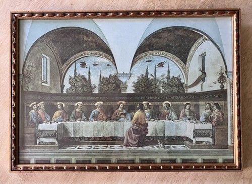 The last supper framed print - supper,
