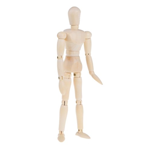 5in wooden mannequin mini - 5.5in,