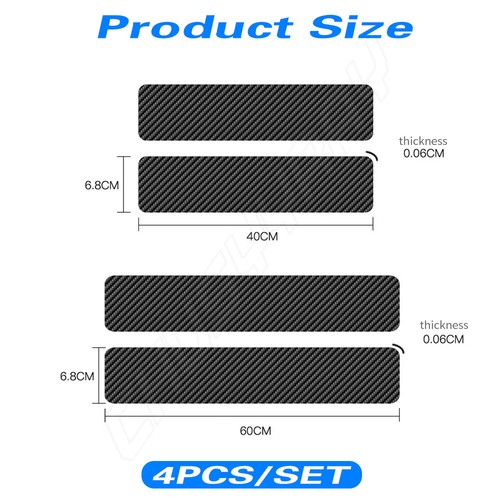 Car sticker carbon fiber - 4x,