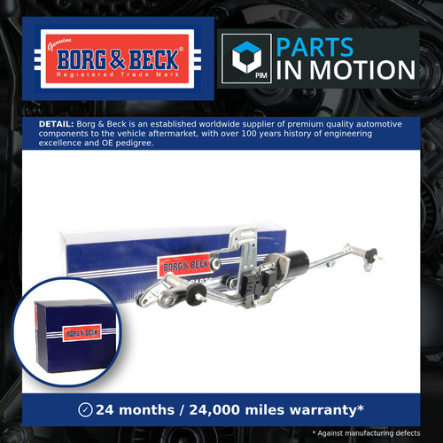 Wiper motor front bwm1012 - motor, borg