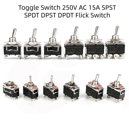 Toggle switch 250v 15a - toggle,