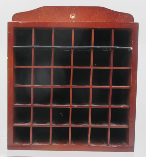 Wooden thimble display shelf - thimble,