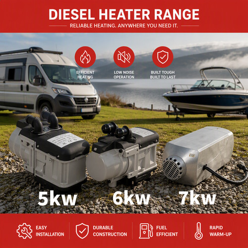 12v 7kw water diesel - water, heater