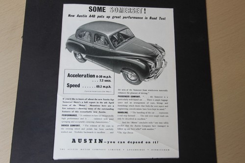 Original 1952 magazine - , advert