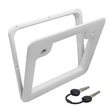 LIGHT GREY WASTE TANK  ACCESS HATCH SERVICE DOOR 3 FOR THETFORD CASSETTE TOILETS