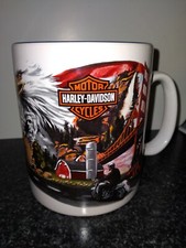 U.S.A. Harley Davidson "Sea To Shining Sea" JUMBO Mug RARE 2003