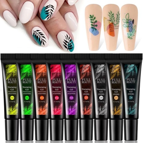 Gel stamping polish sets - gel,