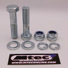 2x TOW BAR / TOW BALL BOLTS M16 C/W NUTS & WASHERS 8.8 HIGH TENSILE
