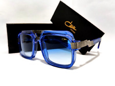Cazal Sunglasses Night Blue Crystal Gun Metal Frame Blue Lens Unisex Eyewear