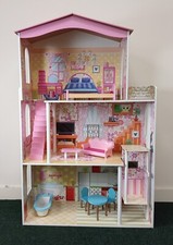Dolls House Large 1.2m, 3 Storey with Balcony & Furniture - Free Personalisation