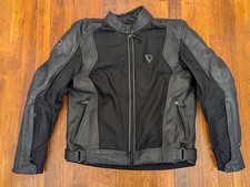 REV'IT Ignition Leather Motorcycle Jacket w Thermal & Waterproof Liners Euro 52