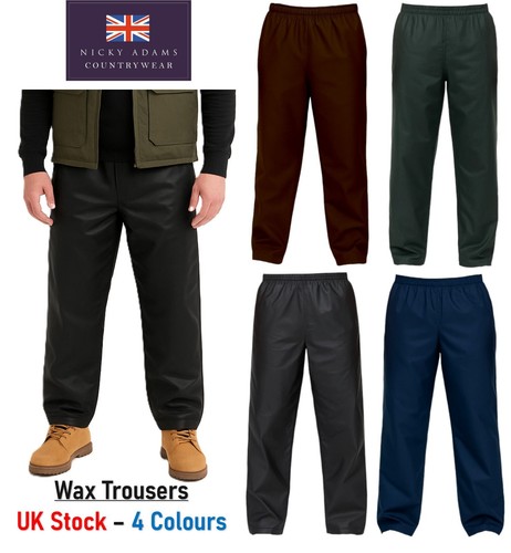 Mens wax trousers overtrousers - trousers,
