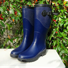 Aigle Parcours Special Edition Vario UK Size 5.5 Wellington Boots Navy Wellies