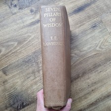 Seven Pillars Of Wisdom By T E Lawrence 1935 Book Vintage Jonathan Cape