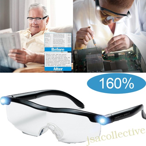 160 magnifier glasses with - 160%,