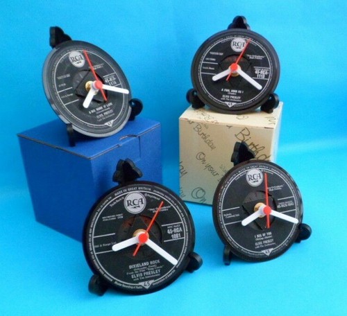 Elvis presley clock upcycled - clock,