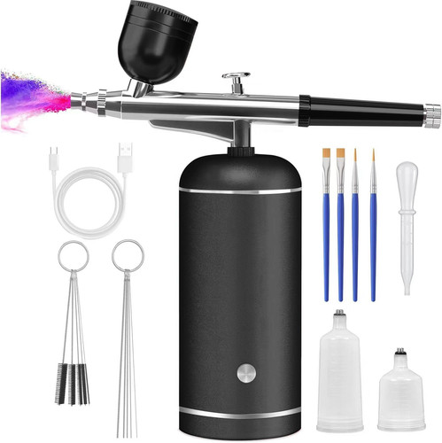 Airbrush kit with compressor - compressor,