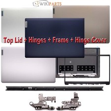 Laptop LCD Back Rear Lid & Hinges & Hinge Cover For Lenovo IdeaPad 1 15AMN7