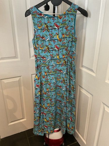 Emily fin dress turquoise - emily, &