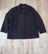 Next Mens Jacket Moleskin Black UK Size XL 100% Cotton