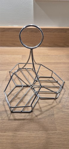 Vintage chrome condiment - vintage,
