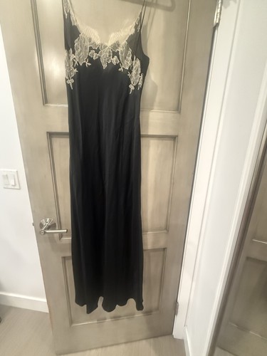Frette black silk and cream - and,