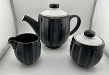 Denby Jet Stripes Teapot Sugar
